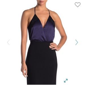 Socialite Lace Trim Bodysuit- NEW W/O TAGS